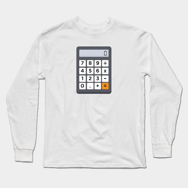 Funny Halloween Costume: Calculator (Small) Long Sleeve T-Shirt by spreadsheetnation